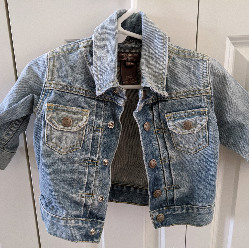 POLO 12M Toddler Light Wash Denim Jacket